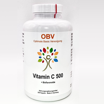Vitamin C Komplex mit Bioflavonoiden, Bitterorange & Hagebutte – 250 Kapseln